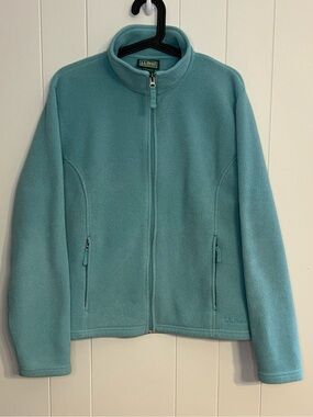 L.L.Bean Women's Full-Zip Classic Fleece Jacket Teal Size XL